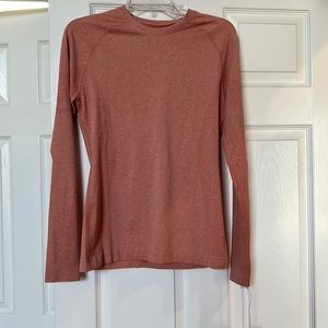 NWT FIGS Salta underscrub long sleeve shirt. Terracotta, size medium